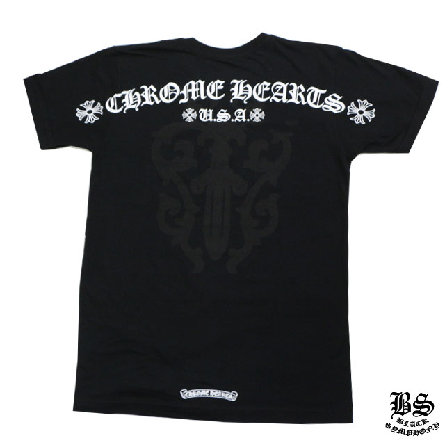 クロムハーツ メンズハーフスリーブポケットTシャツ CHクロス/ヘアリーダガー ブラック｜クロムハーツ公式アウトレット