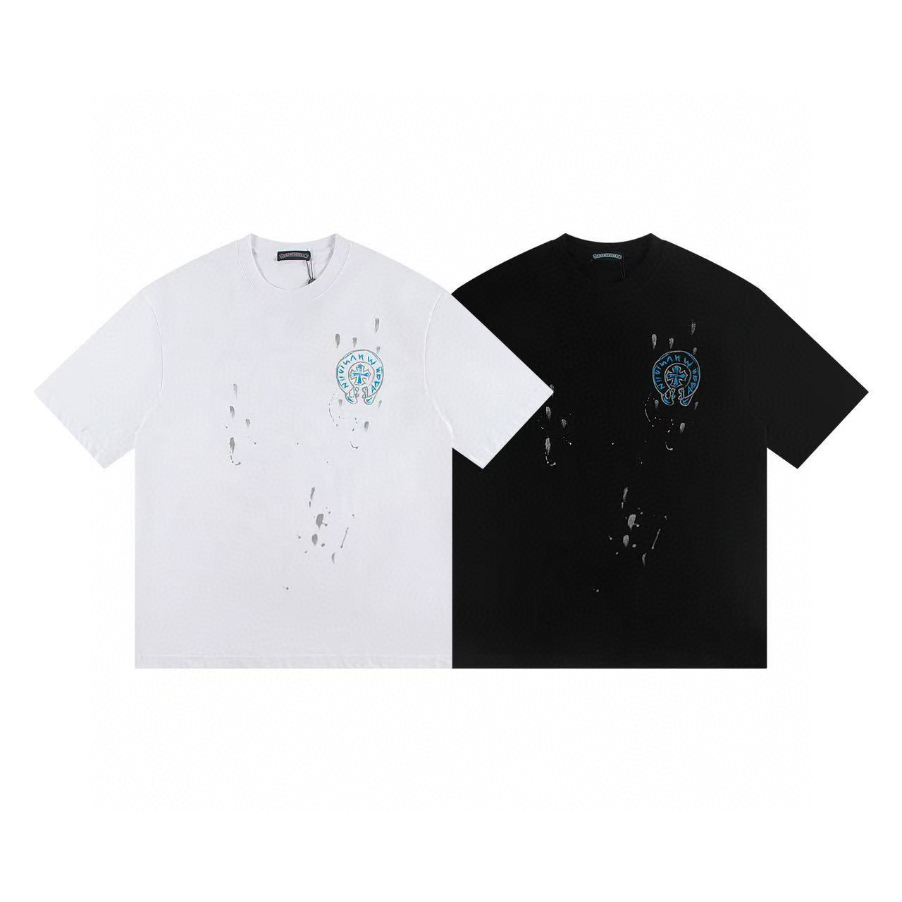 クロムハーツ Tシャツ黒&白 zH0175｜存在感を纏う人気Tシャツ