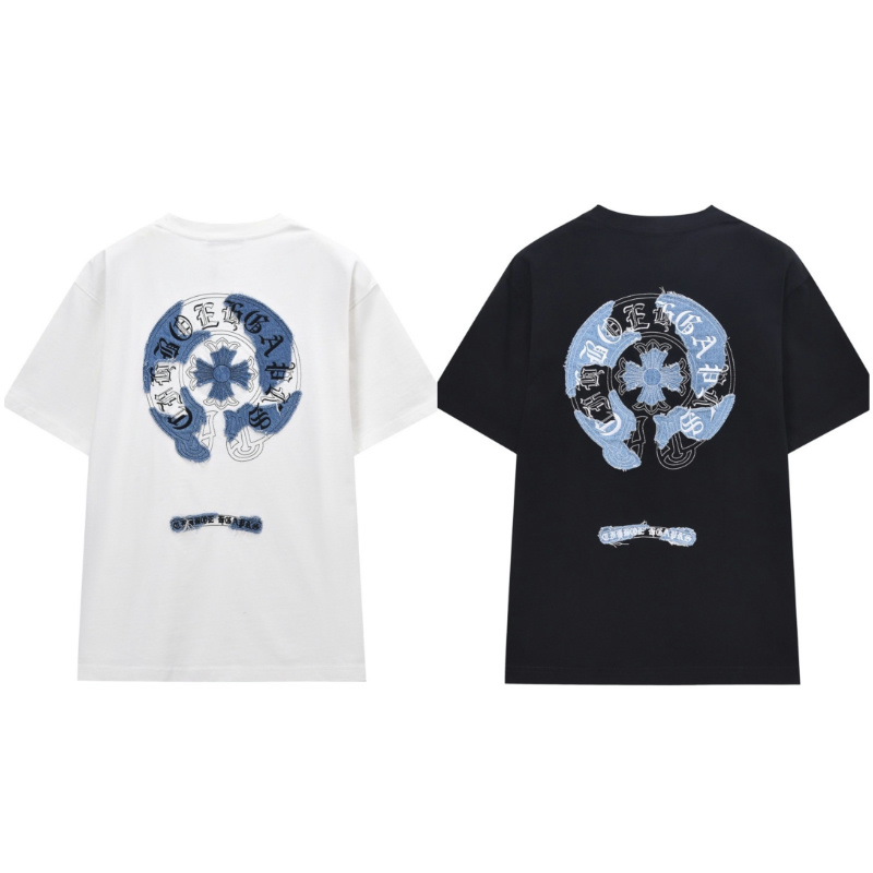クロムハーツ Tシャツ黒&白 zH0176｜存在感を纏う人気Tシャツ