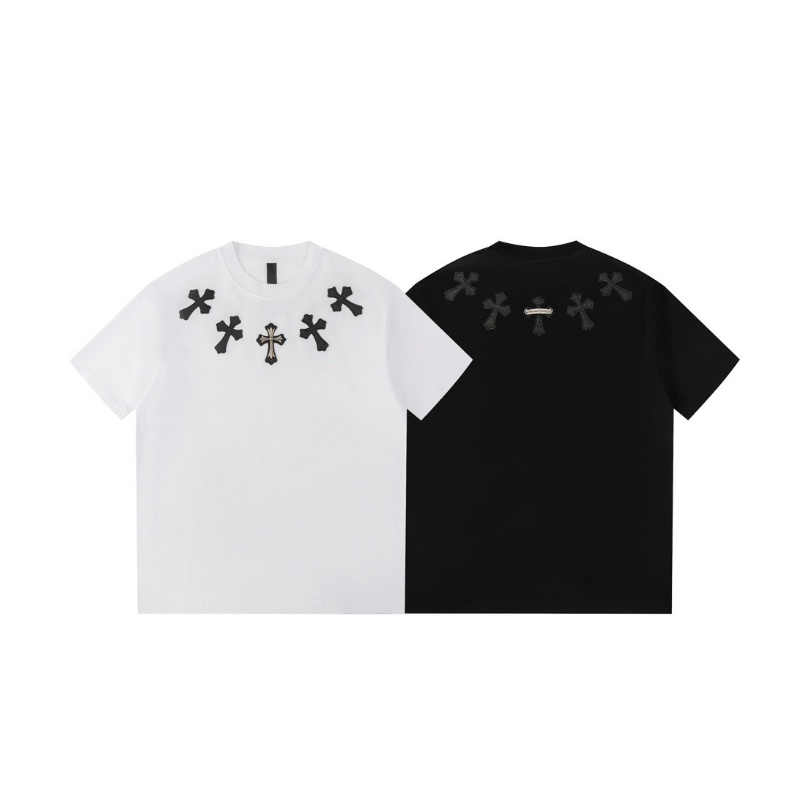 クロムハーツ Tシャツ黒&白 H0115｜存在感を纏う人気Tシャツ