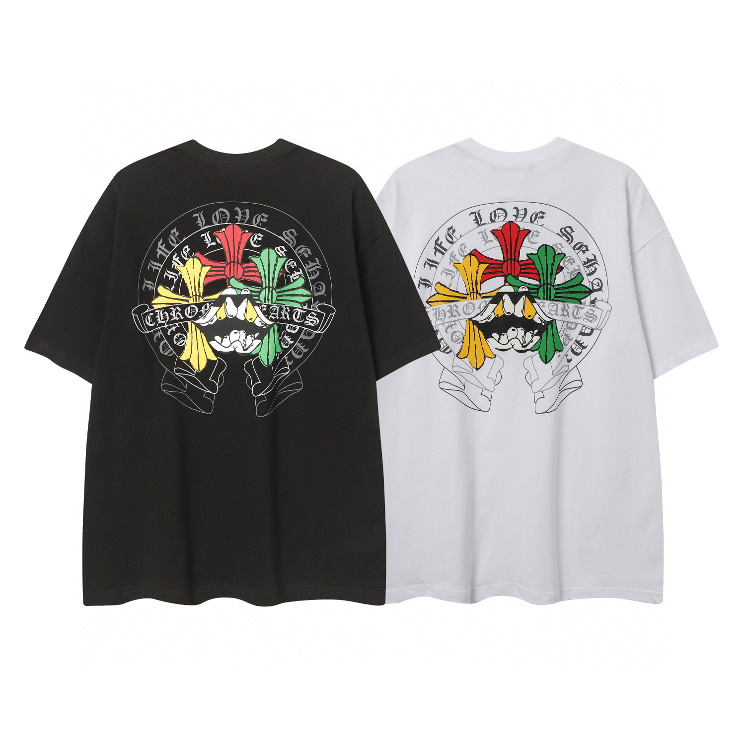 クロムハーツ Tシャツ黒&白 H0168｜存在感を纏う人気Tシャツ