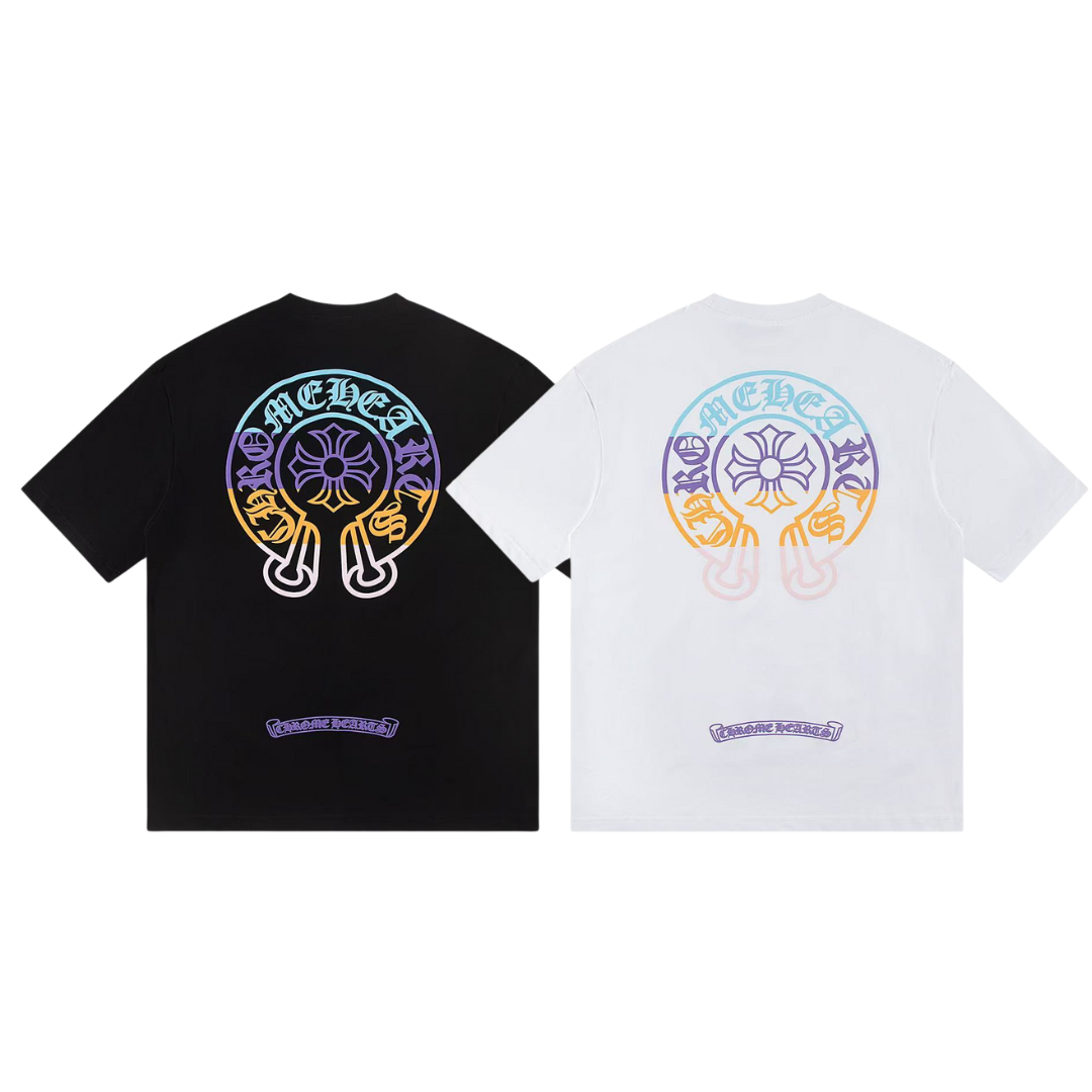 クロムハーツ Tシャツ黒&白 H0153｜存在感を纏う人気Tシャツ
