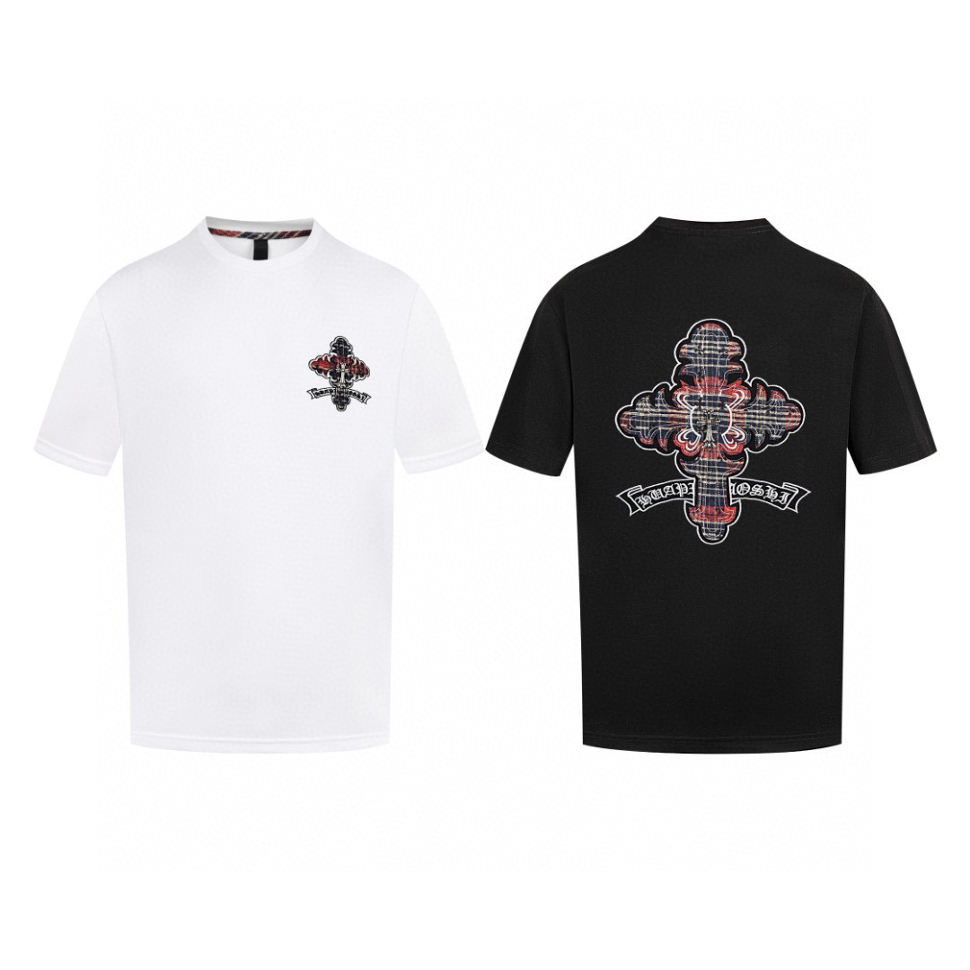 クロムハーツ Tシャツ黒&白 H0162｜存在感を纏う人気Tシャツ