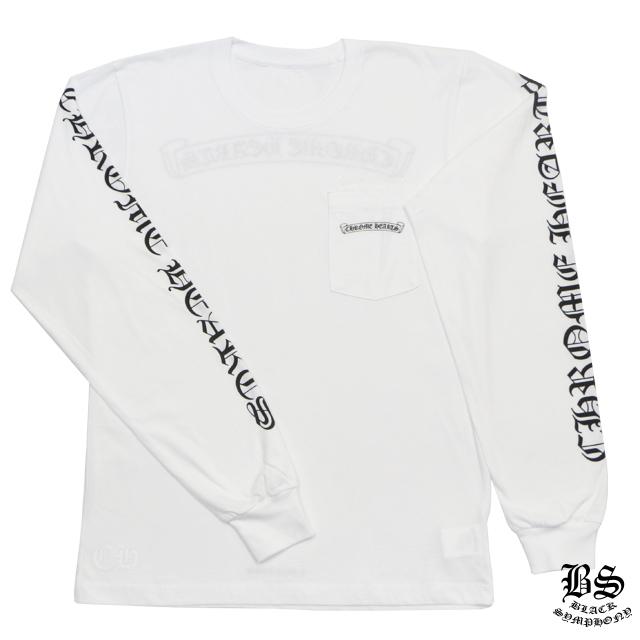 クロムハーツ ロングTシャツ スクロールラベル ホワイト|クロムハーツ公式アウトレット