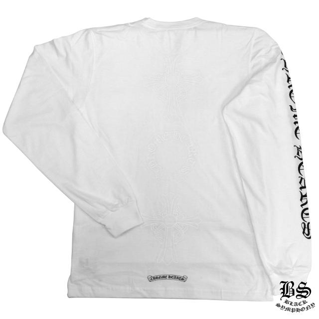 クロムハーツ ロングTシャツ ヘアリークロス＆ホースシュー ホワイト｜クロムハーツ公式アウトレット