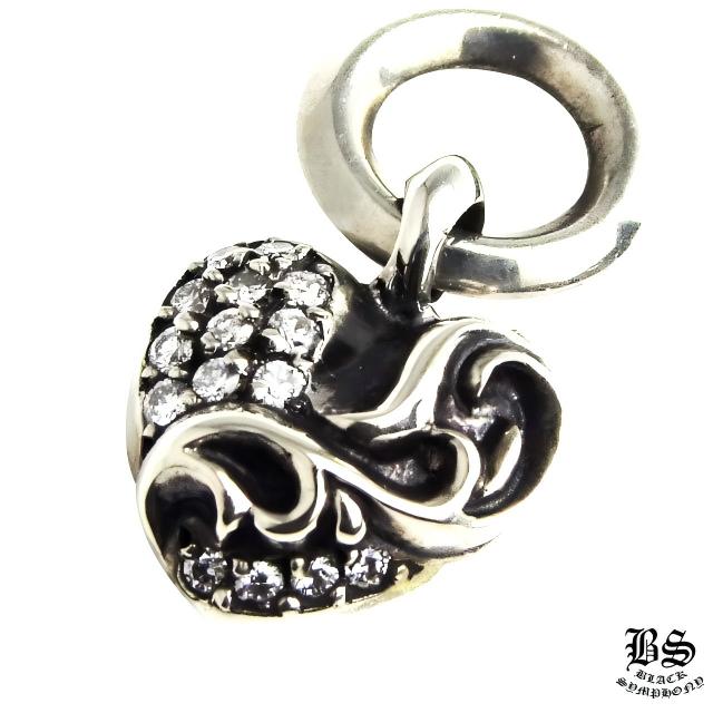 クロムハーツ ハートチャーム withパヴェダイヤモンド シルバー|クロムハーツ公式アウトレット